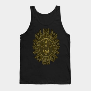 golden sun and moon Tank Top